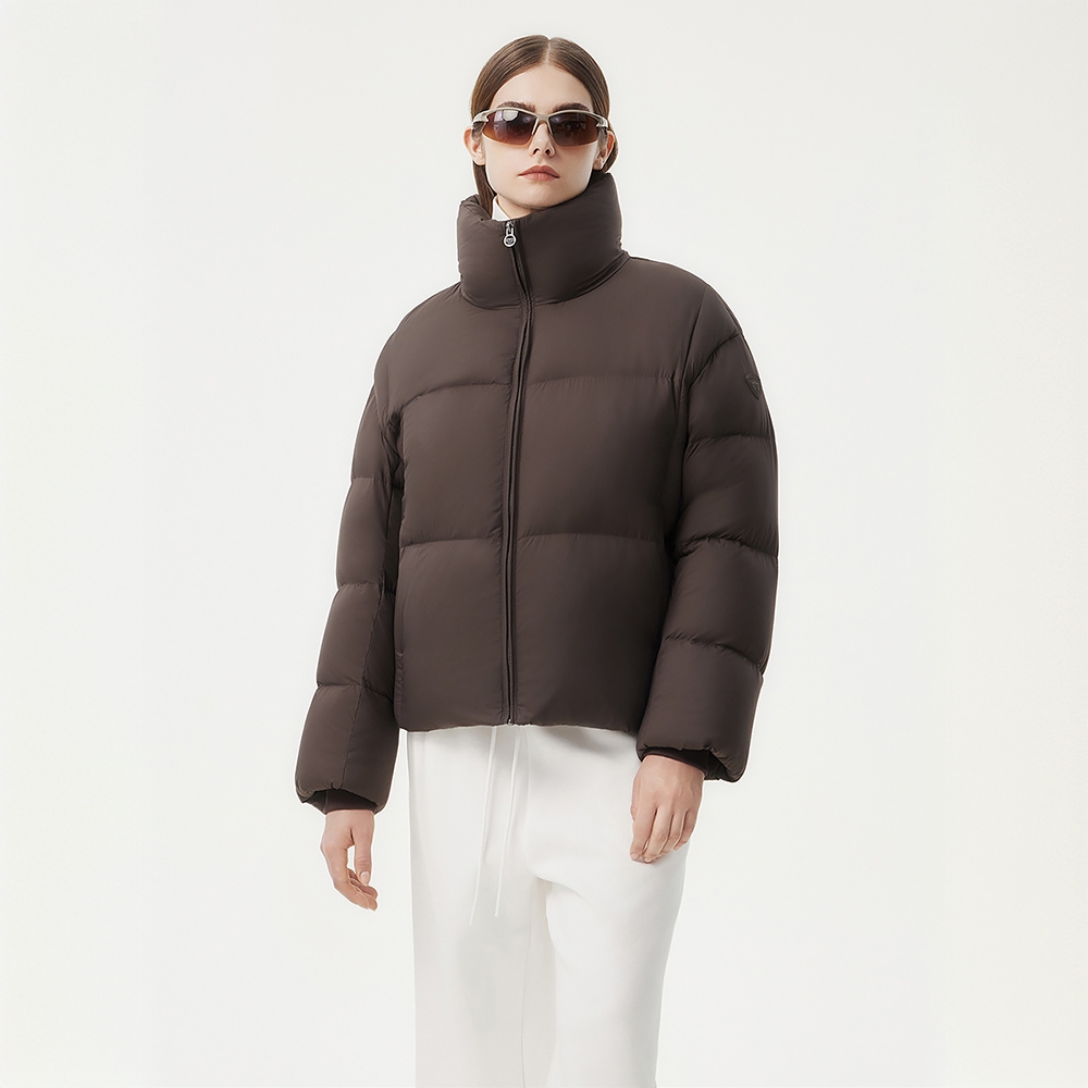 【柴碧云同款】24新款布朗尼95绒短款立领流光风户外运动羽绒服外套