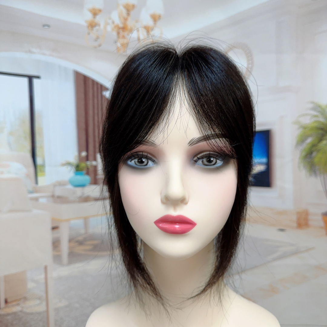 【4号】【福利款】【女士发片】云鬓改全真人发手工钩织双递针长款发片