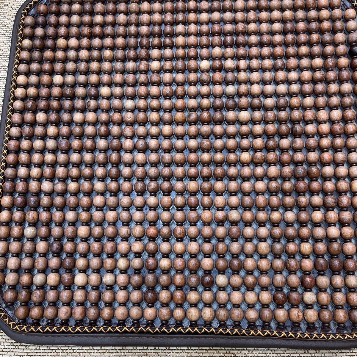 花梨木防水双层高品质汽车坐垫原木实木