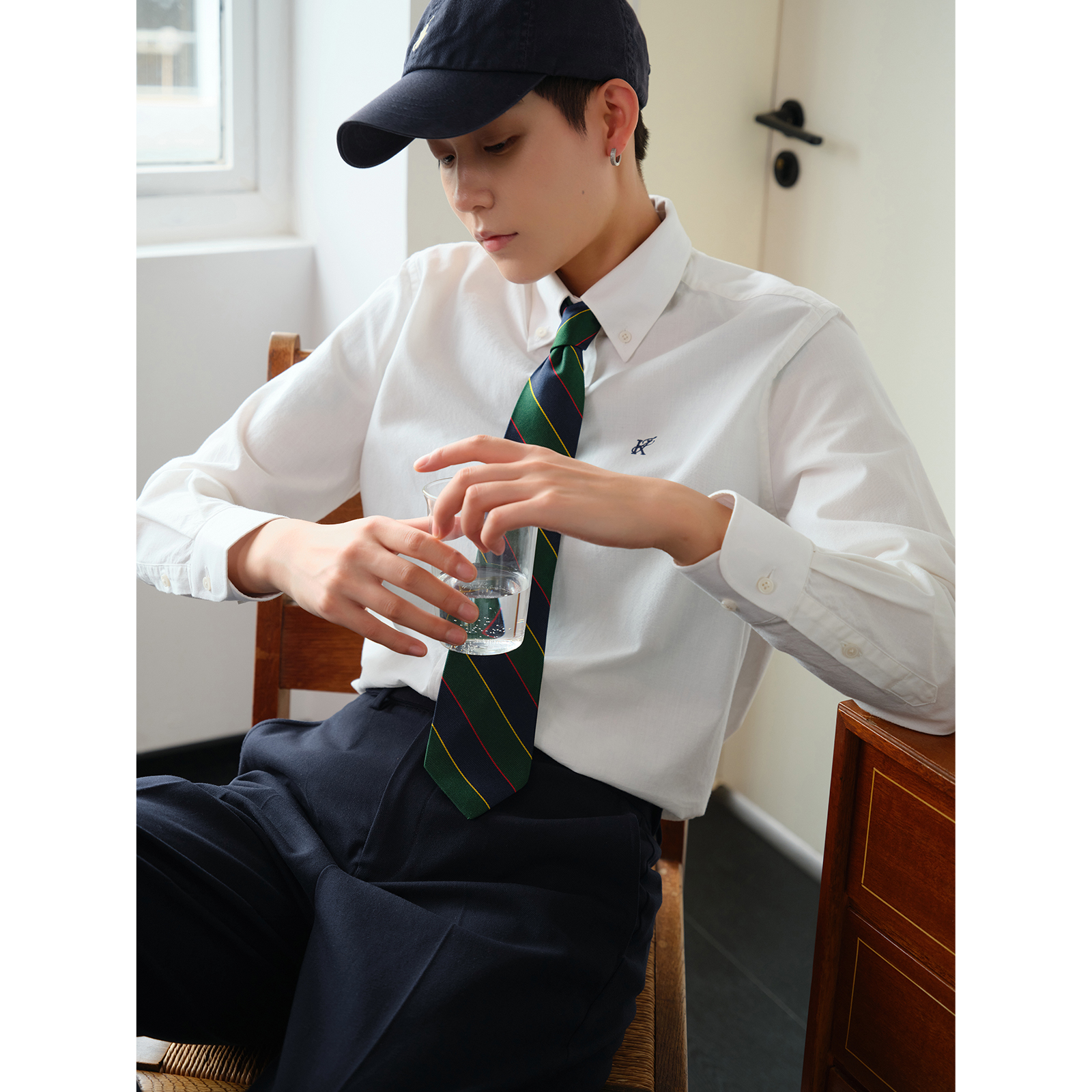 knighttom【Ivy Style高支牛津纺】长袖衬衣女中性风小个子衬衫4146