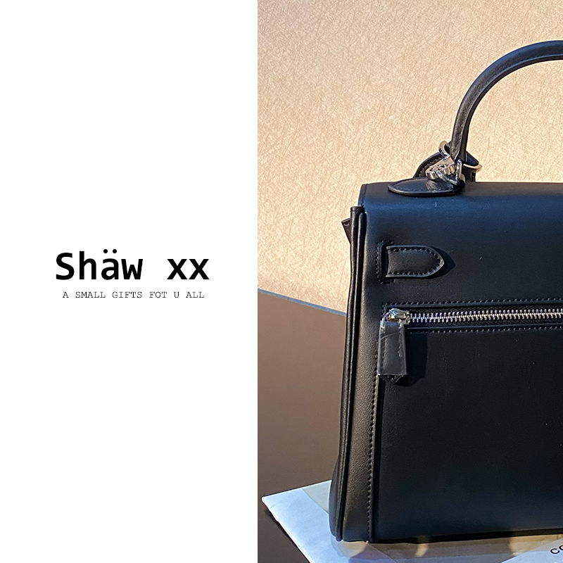 Shaw xx【回眸一笑】新款头层牛皮轻奢经典单肩手提小方包  2288#