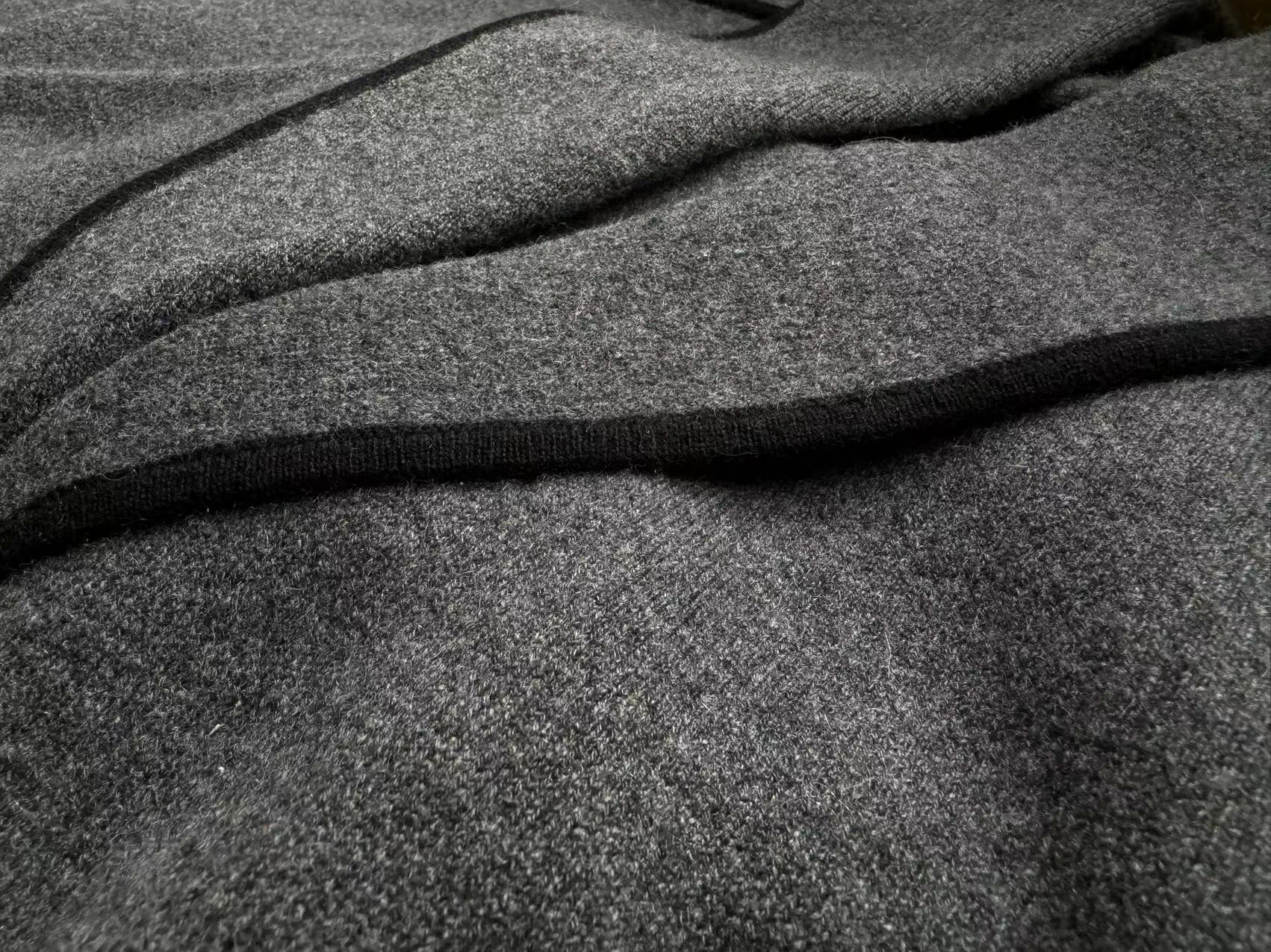 【华尔街】MR秋冬新款气质宽松浴袍绑带纯山羊绒加厚四平针大衣