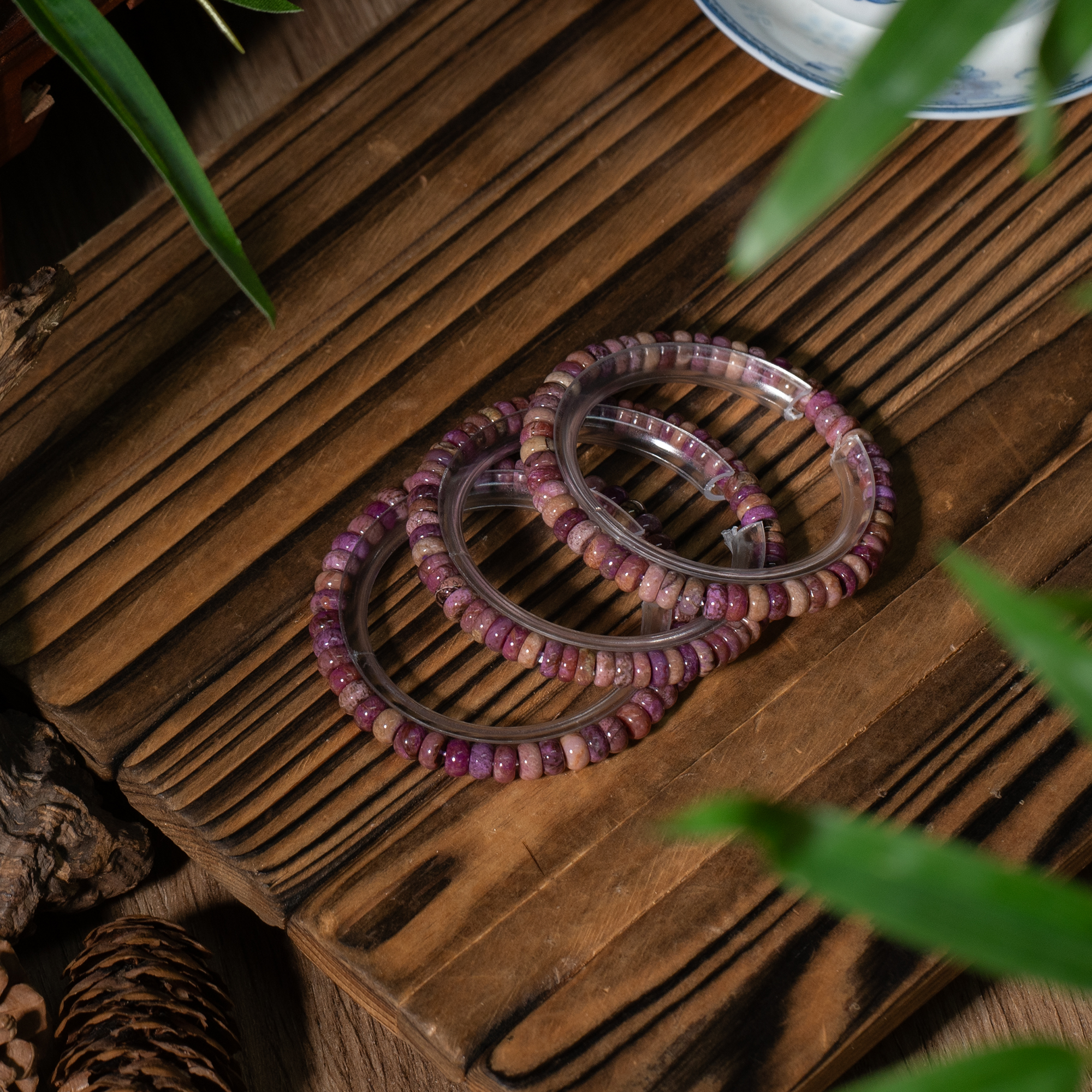 樱花雪丨樱花舒俱来算盘珠手串/多样性发/发一条/P5119