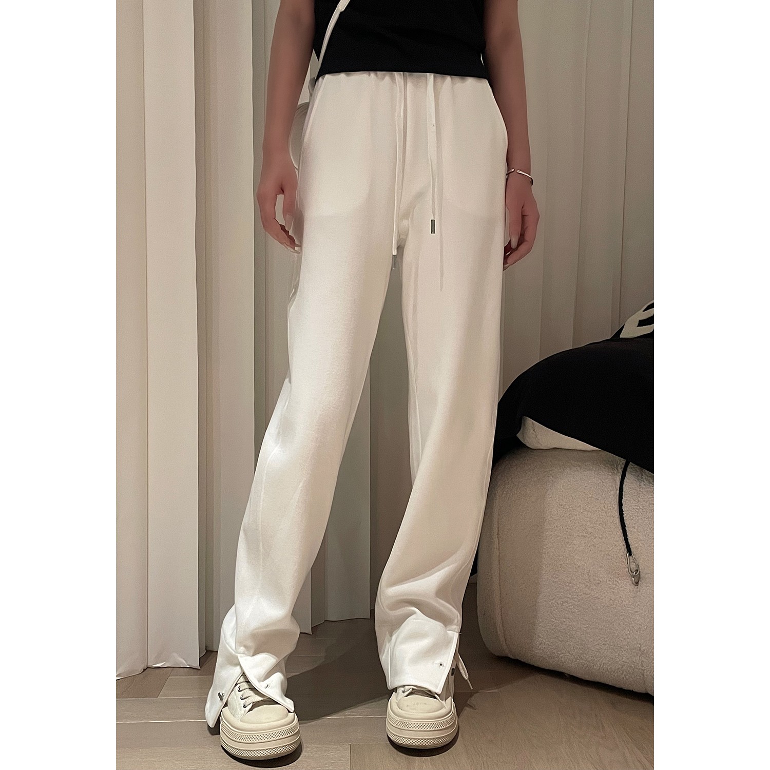 【很遮肉】休闲直筒卫裤