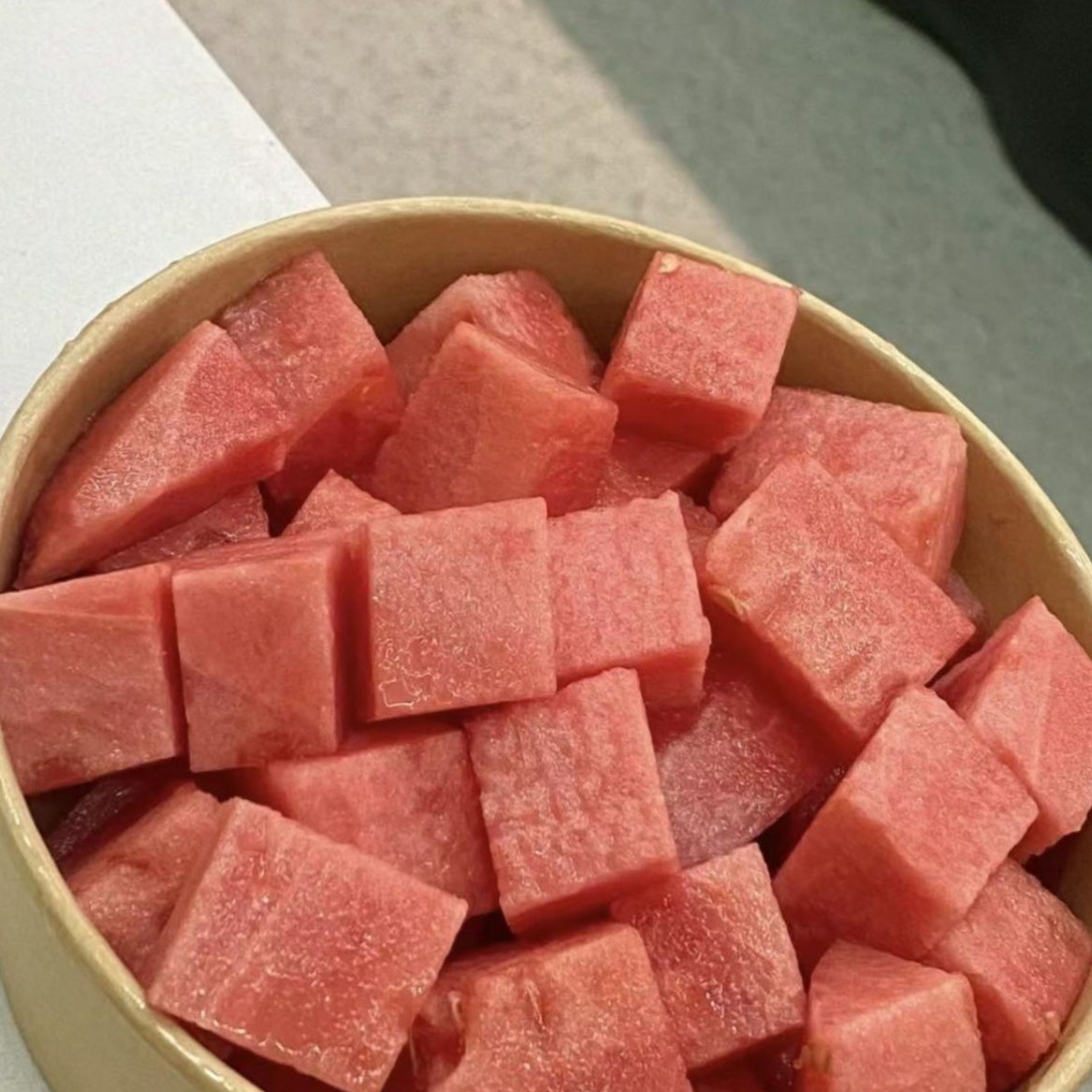 【同城送】现切翡翠蒂西瓜果切 约500g