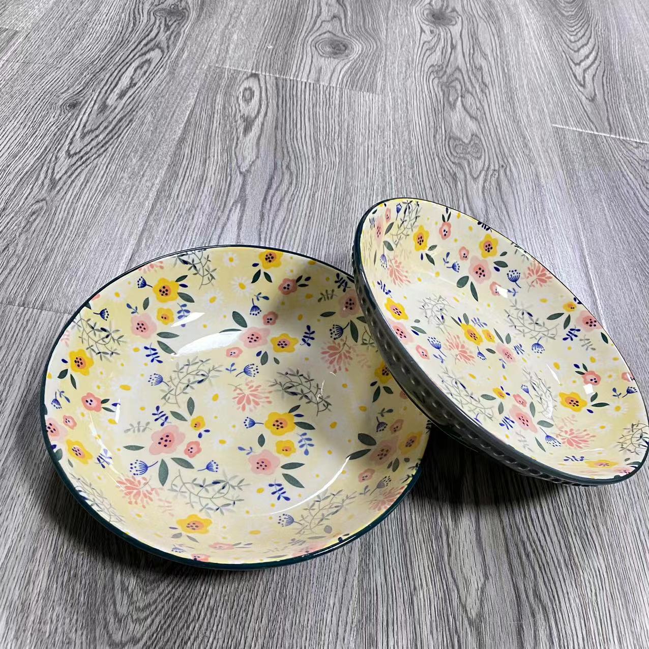 素雅花语-8寸深盘2个装