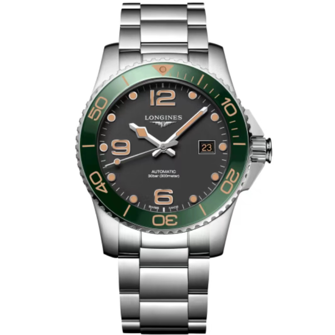 99新 Longines/浪琴  喜物/康卡斯L3.781/表径41丛林绿/300防水