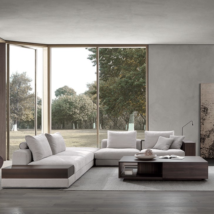 COOMO/楷模普术-米德沙发客厅沙发现代简约轻奢布艺沙发小户型