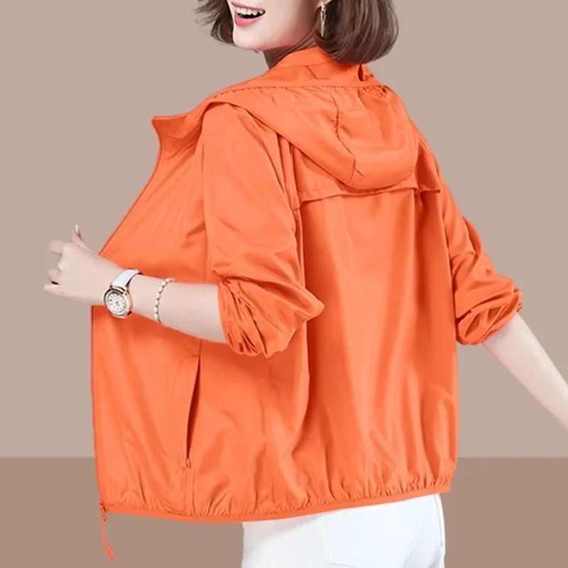 防晒衣女外穿夏季薄款新款防晒服女宽松大码休闲百搭透气时尚外套