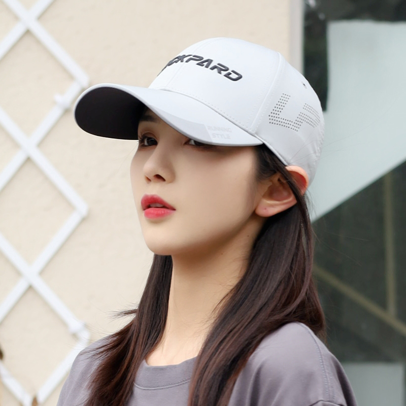 新设计弹力运动帽子男女夏季款透气棒球帽冰丝凉感防晒鸭舌遮阳帽