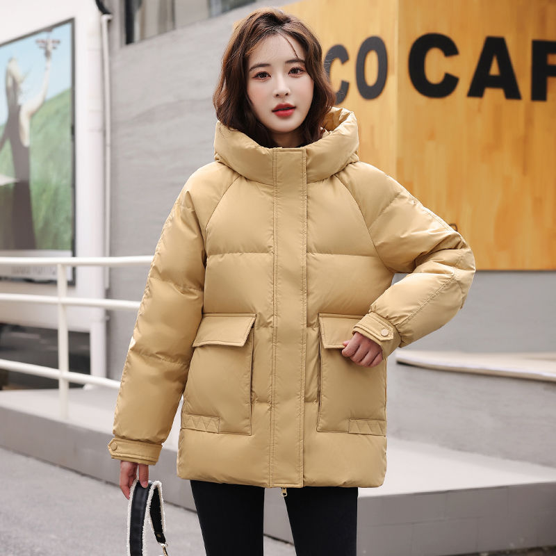 2023年韩版时尚女装棉服外套连帽加厚保暖高档防寒ins面包服洋气