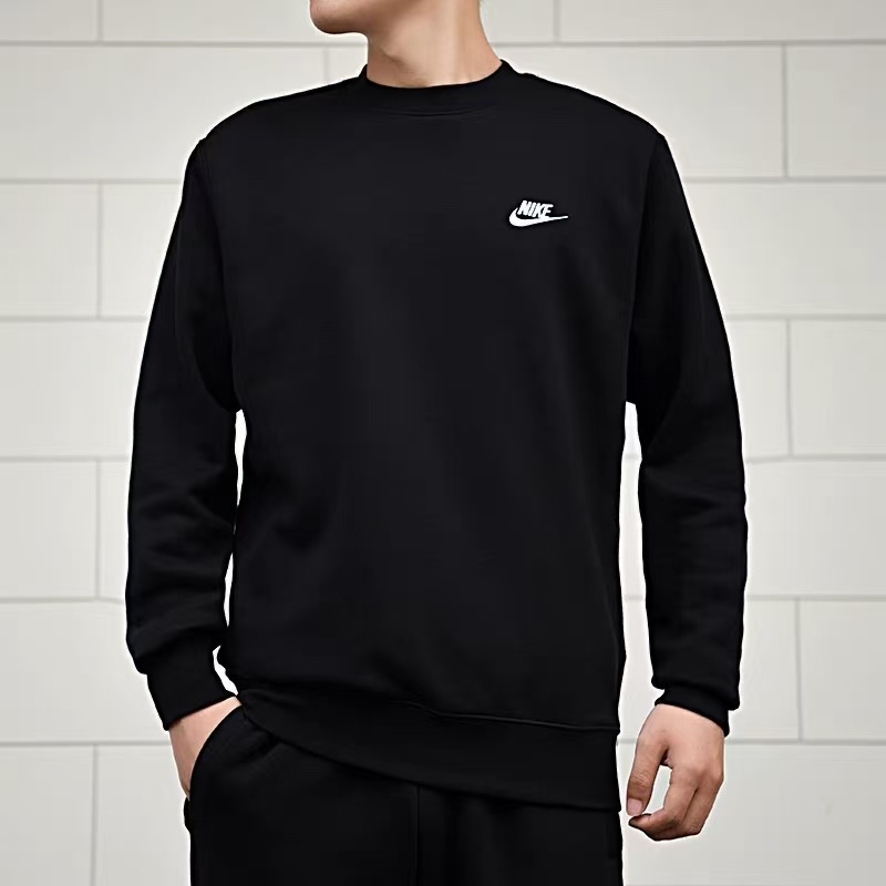 NIKE/耐克卫衣男装2024秋季新款加绒运动圆领休闲套头衫2663-010