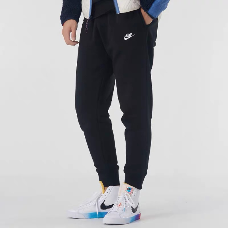 NIKE/耐克男加绒长裤冬季新款卫裤针织休闲个性柔软舒适2672