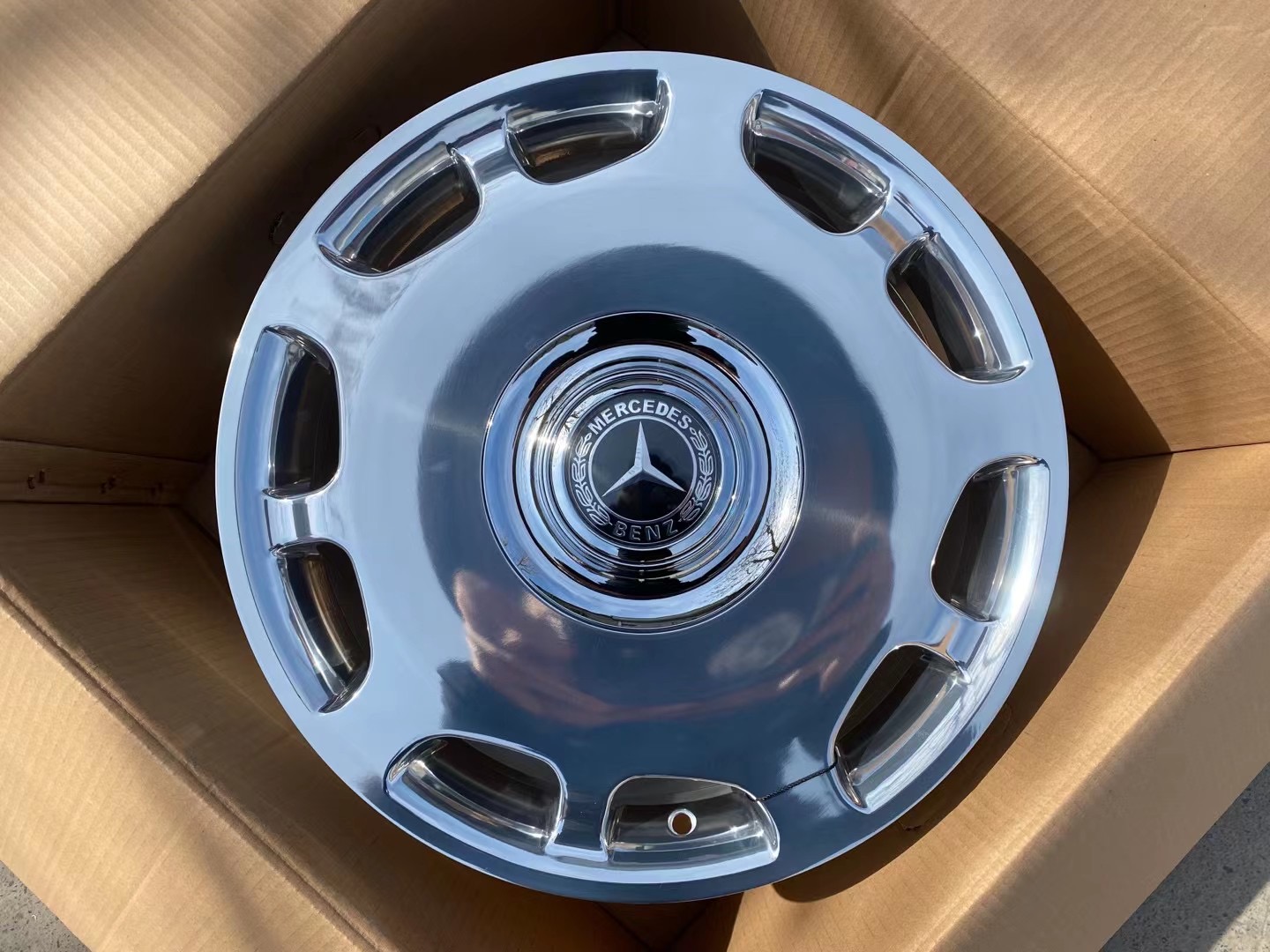 奔驰抛光大饼轮毂17寸18寸19寸20寸 适用于奔驰ABCESV车型使用