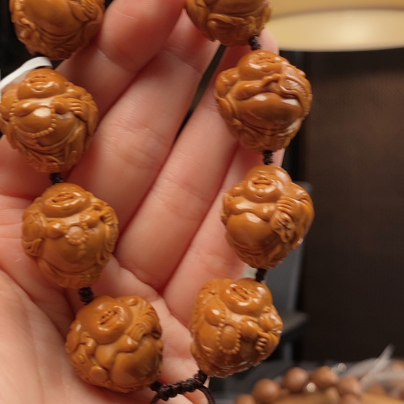 【闪购商品】橄榄核核雕八大弥勒