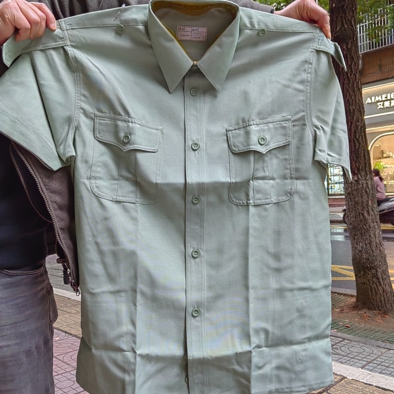 老式短袖衬衣休闲耐磨耐劳衬衣衬衫