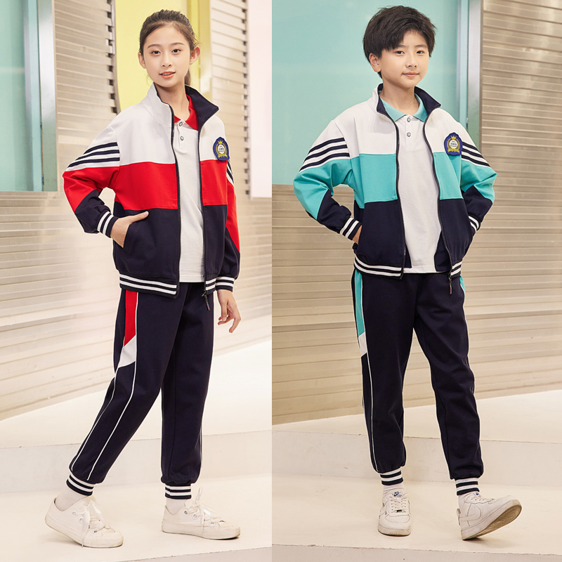 小学生校服夏季短袖短裙短裤春秋季休闲运动棒球服套装男女通用