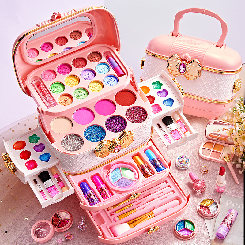 儿童套装化妆品玩具可水洗彩妆盒公主宝宝全套女孩子生日礼物眼影