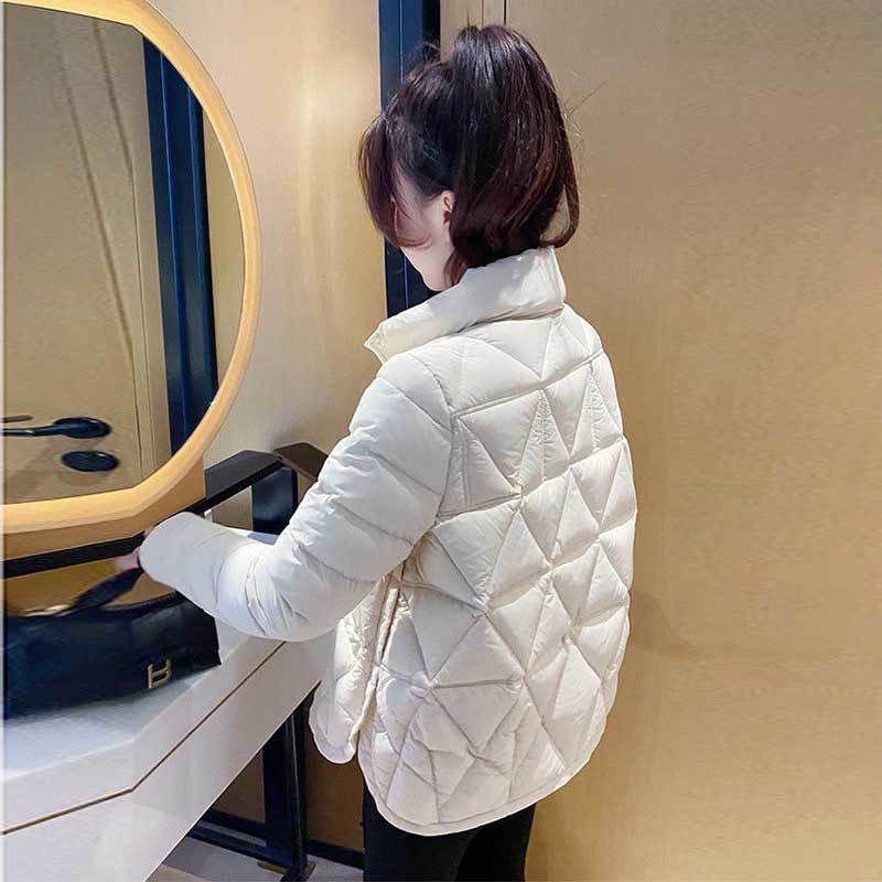 新款2023冬季新款韩版轻薄修身小个子保暖羽绒衣外套女秋冬女孩
