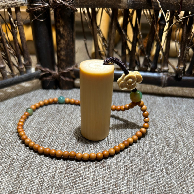 黄皮水晶短竹一往情深戴配饰「送礼包四件套」