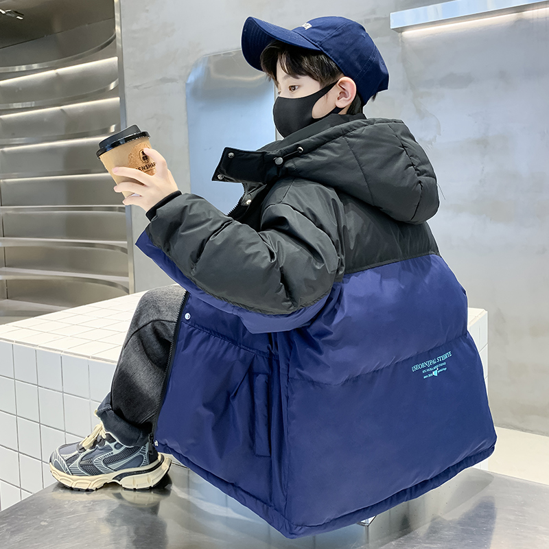 巴拉巴拉童年巴拉巴拉童年儿童装男童冬装中长款羽绒服2023新款中