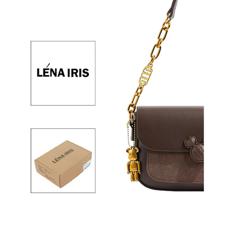 180【带礼盒】LÉNA IRIS潮流休闲百搭女包包轻奢时尚百搭单肩斜跨包