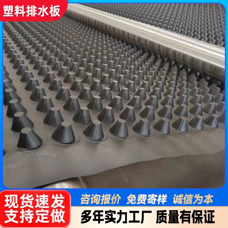 塑料排水板 车库顶板底板凹凸版 导水板防渗水漏水抗压强规格多