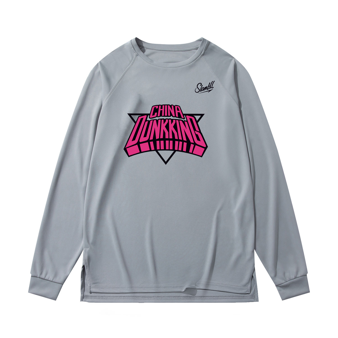 SLAMBLL联名甲甲篮球长袖T恤投篮服男训练服运动跑步上衣透气网眼