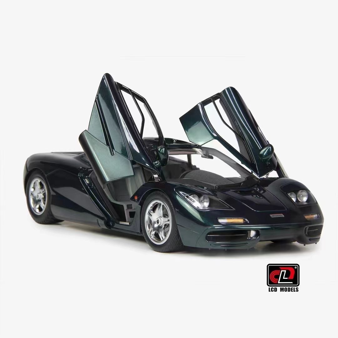 LCD 1:18 迈凯伦McLaren F1 XP5合金全开仿真汽车模型墨绿森林绿