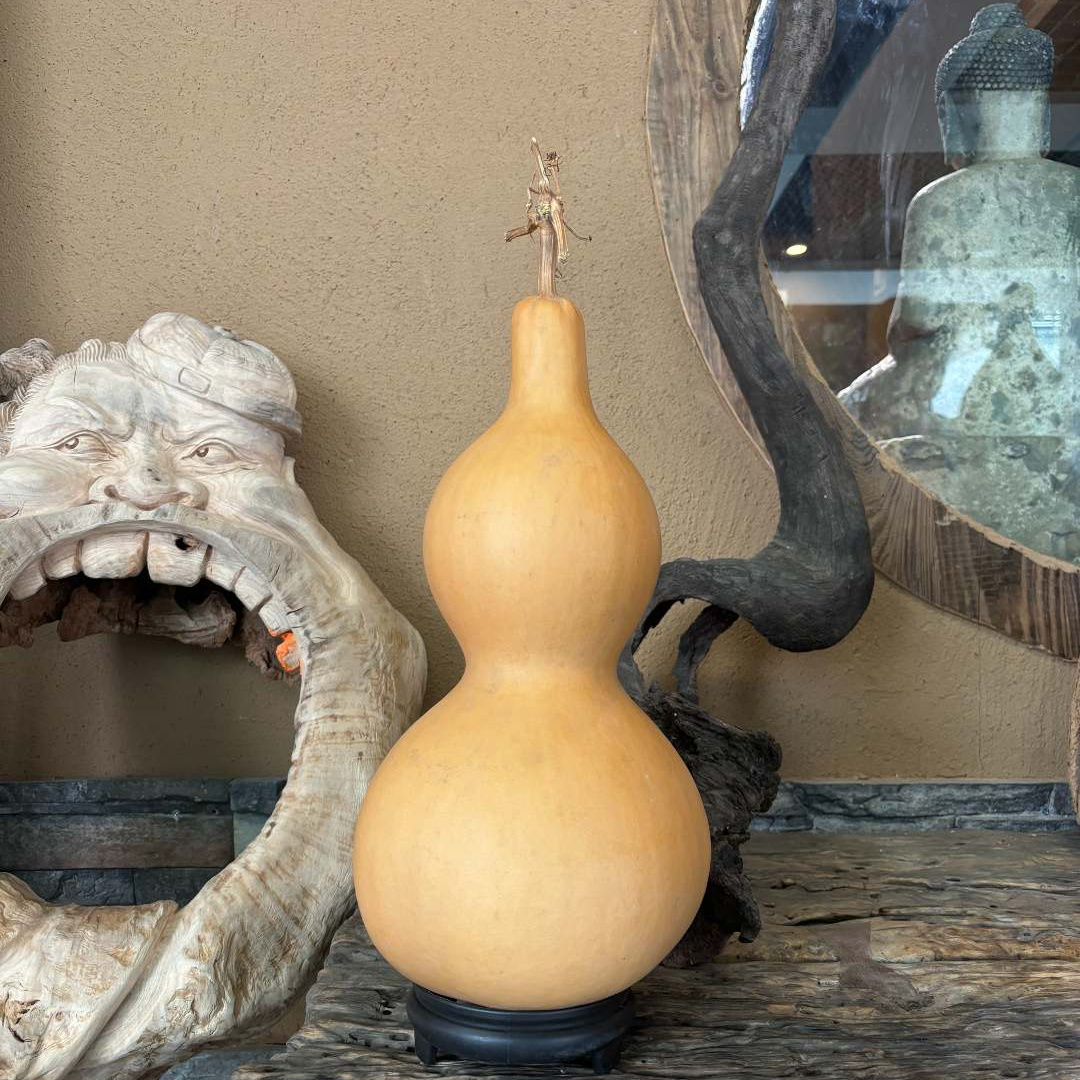原生态葫芦形状加工手工雕刻葫芦摆件客厅商场新店开业吧台摆件