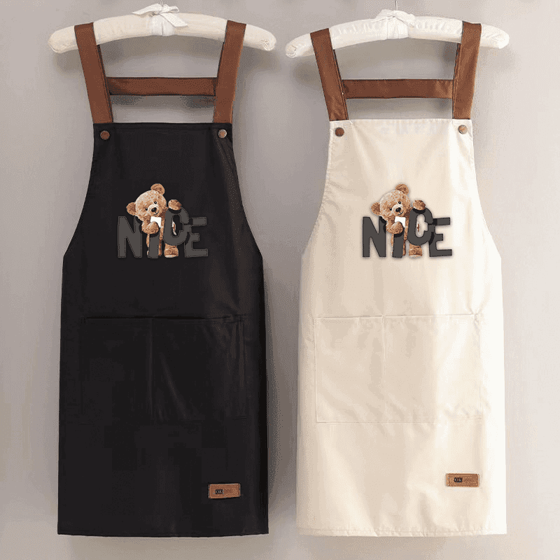 【厨房新定义】成人时尚款防水防油围裙工作服家用洋气做饭无袖韩版