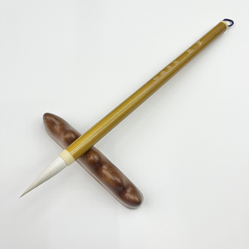 【倾国】出锋3.4cm 口径0.8cm光峰羊毫中楷毛笔  欧体颜体 行书工笔