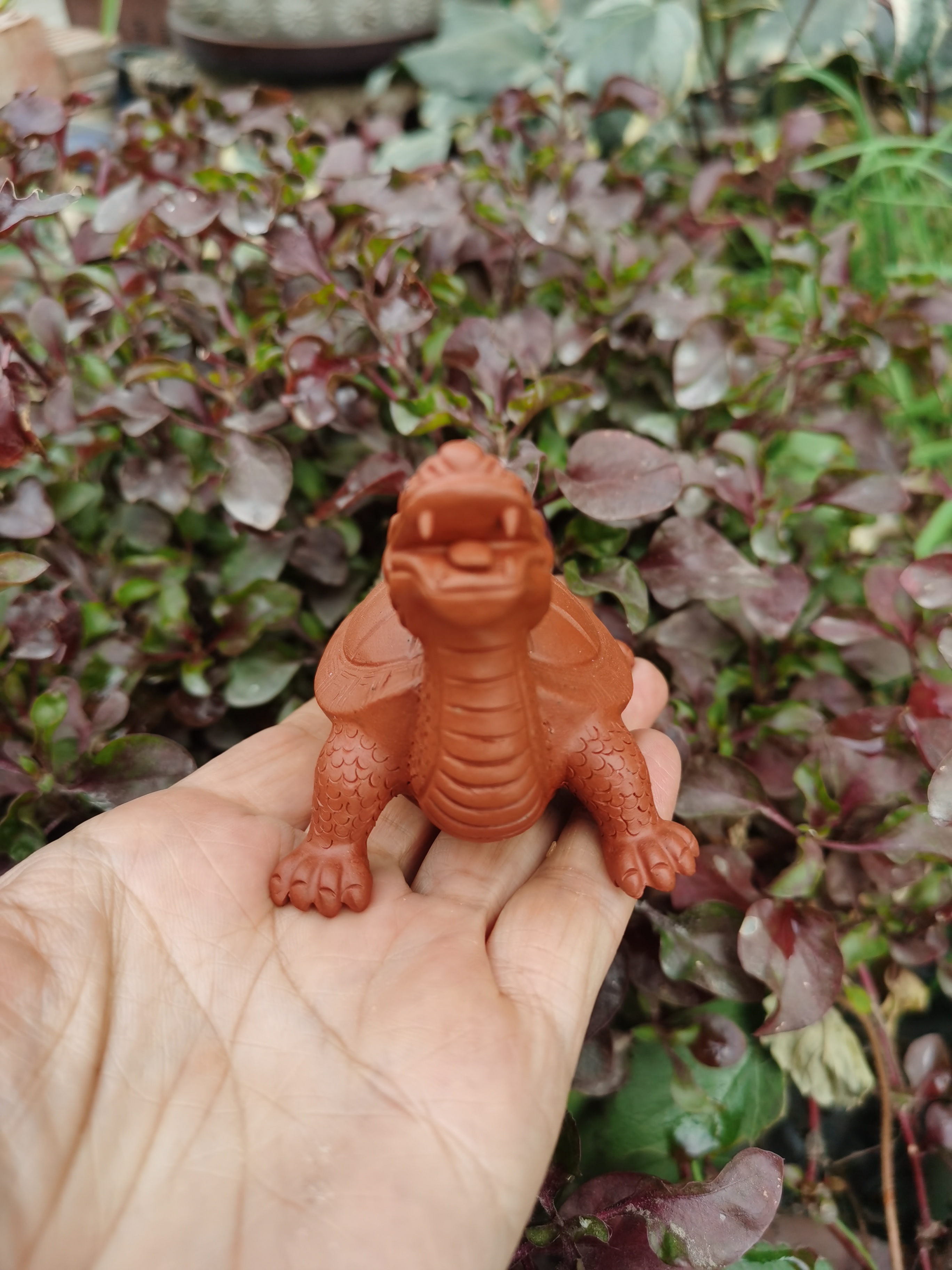 茶宠龟龙紫砂清水泥