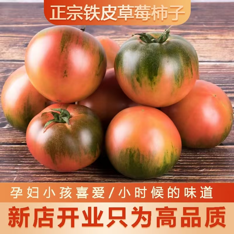 丹东铁皮柿子草莓柿子盘锦碱地柿子鹰爪番茄三斤五斤包邮