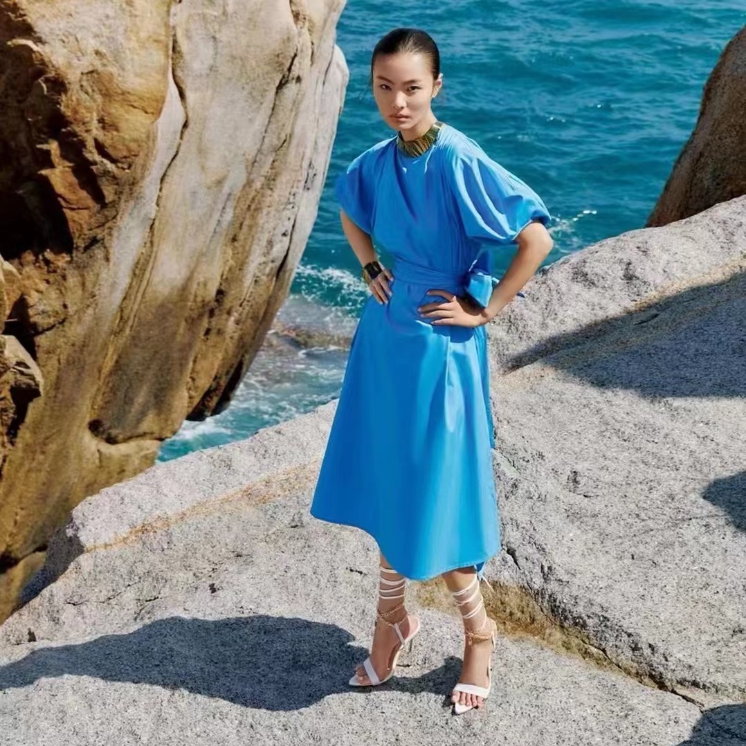 华衣曼 A241-260 显瘦夏季休闲女装连衣裙