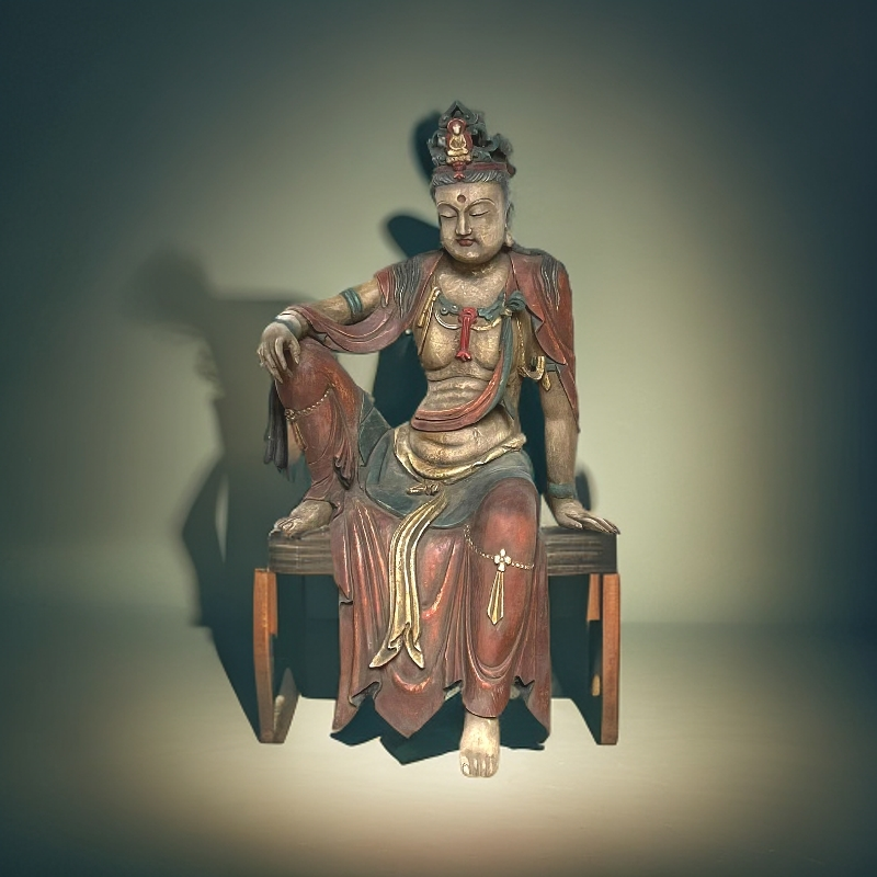 木雕摆件摆件  皮壳沧桑完整