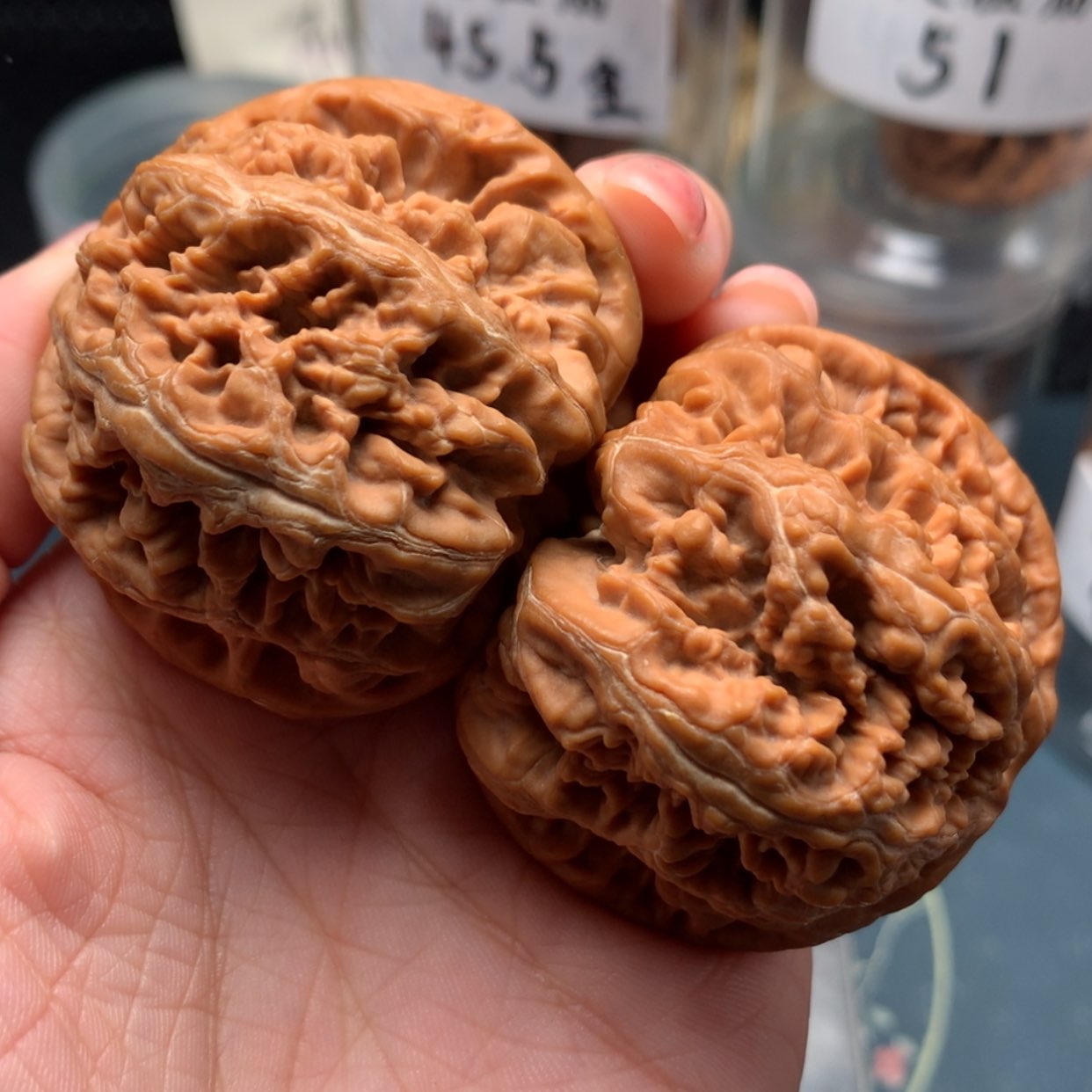 【闪购商品】文玩核桃吊坠鳳*凰49-7955-6