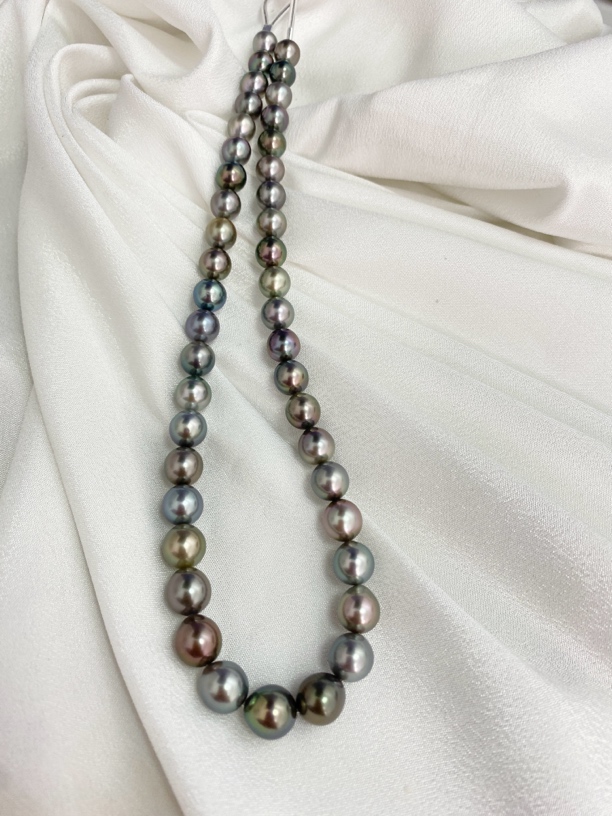 杰泉珠宝&8-10.1mm 大溪地混彩项链