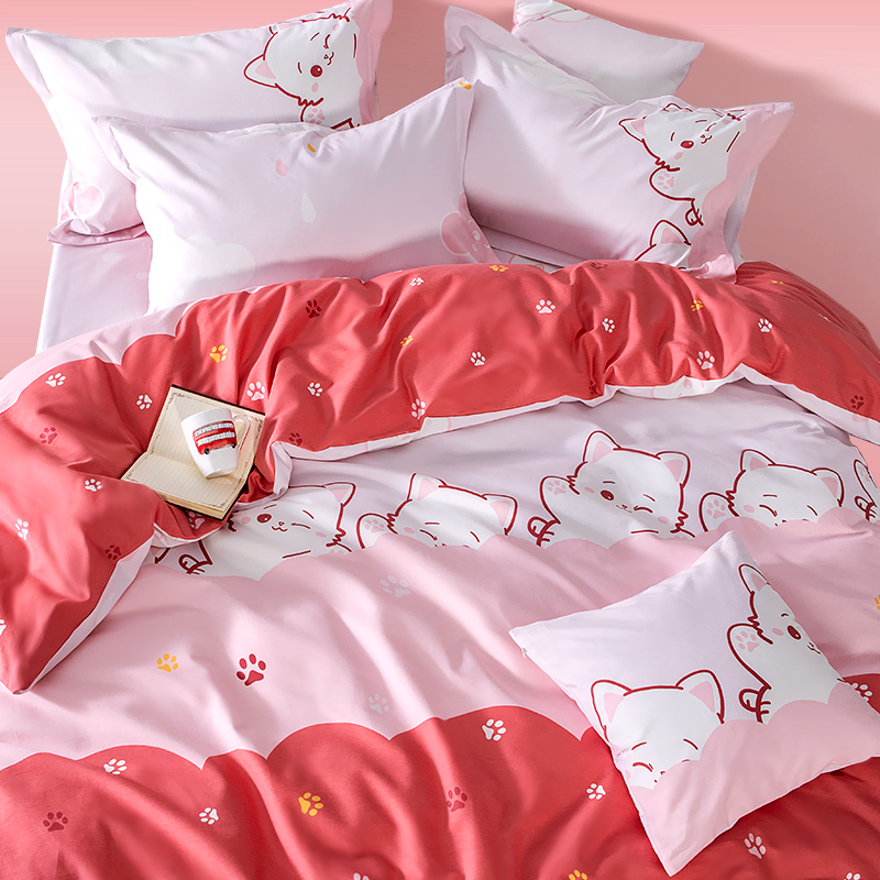 【被套】纯棉磨毛印花被套卡通中国风单人150*210cm双人200*230cm棉