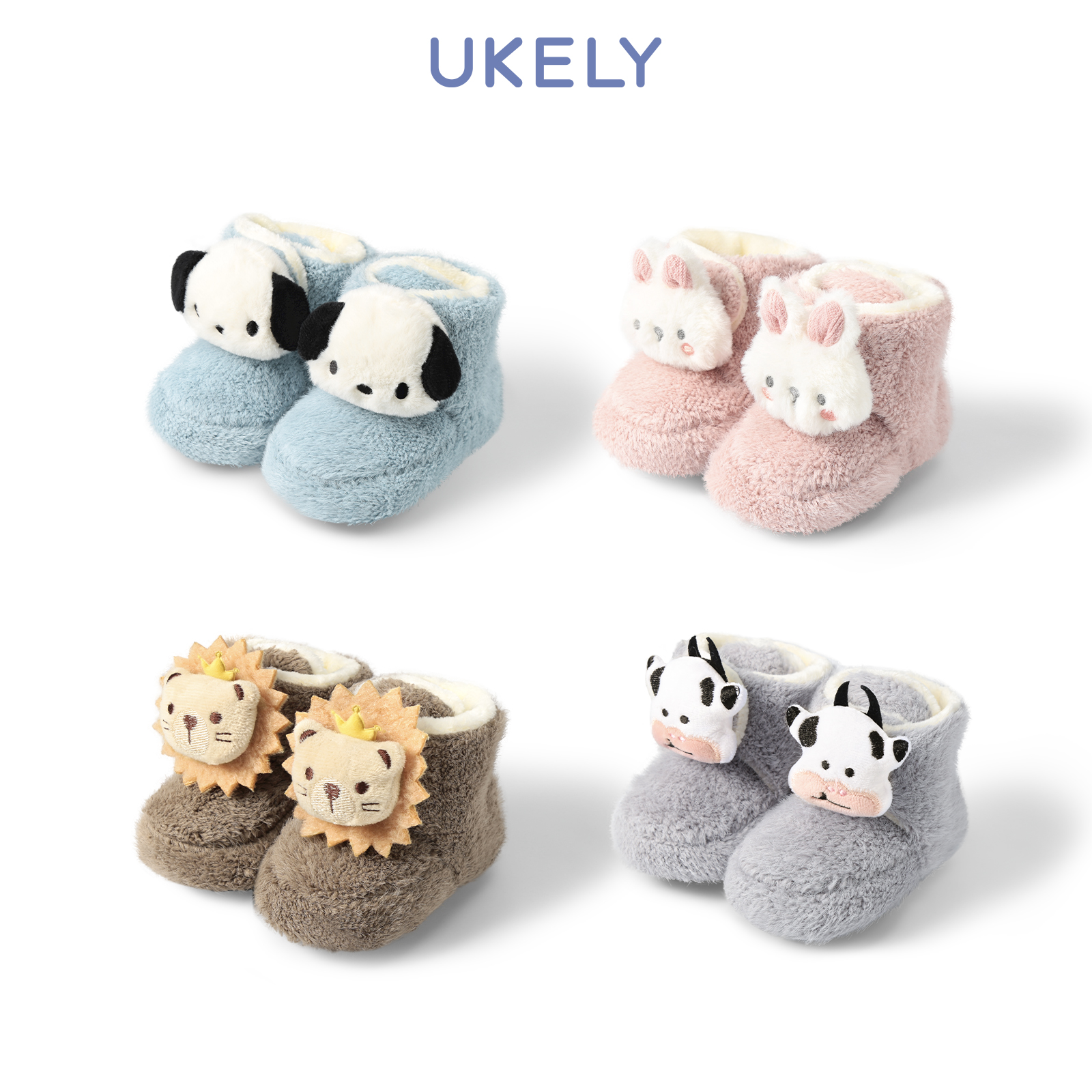 婴儿鞋子宝宝秋冬款室内防滑新生儿学步鞋新款加绒加厚婴儿地板袜