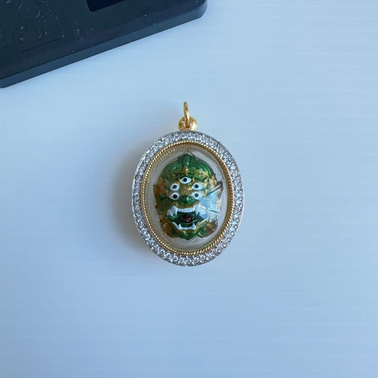 【茶话会】五眼四耳摆件(金绿色）X661-1210