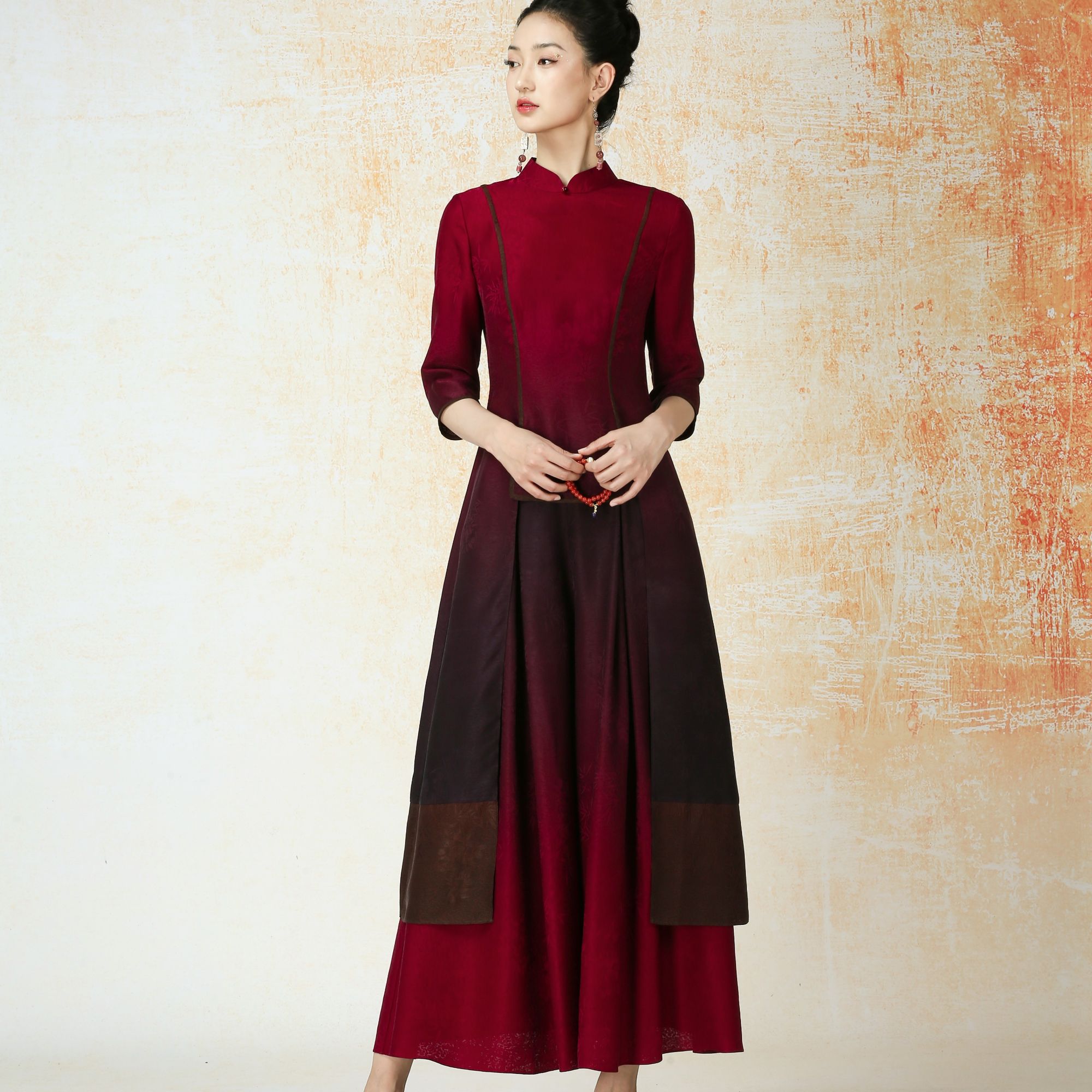 吉祥衣家岂曰无衣（上衣942216535）+与子同袍（裤子942256536）中式