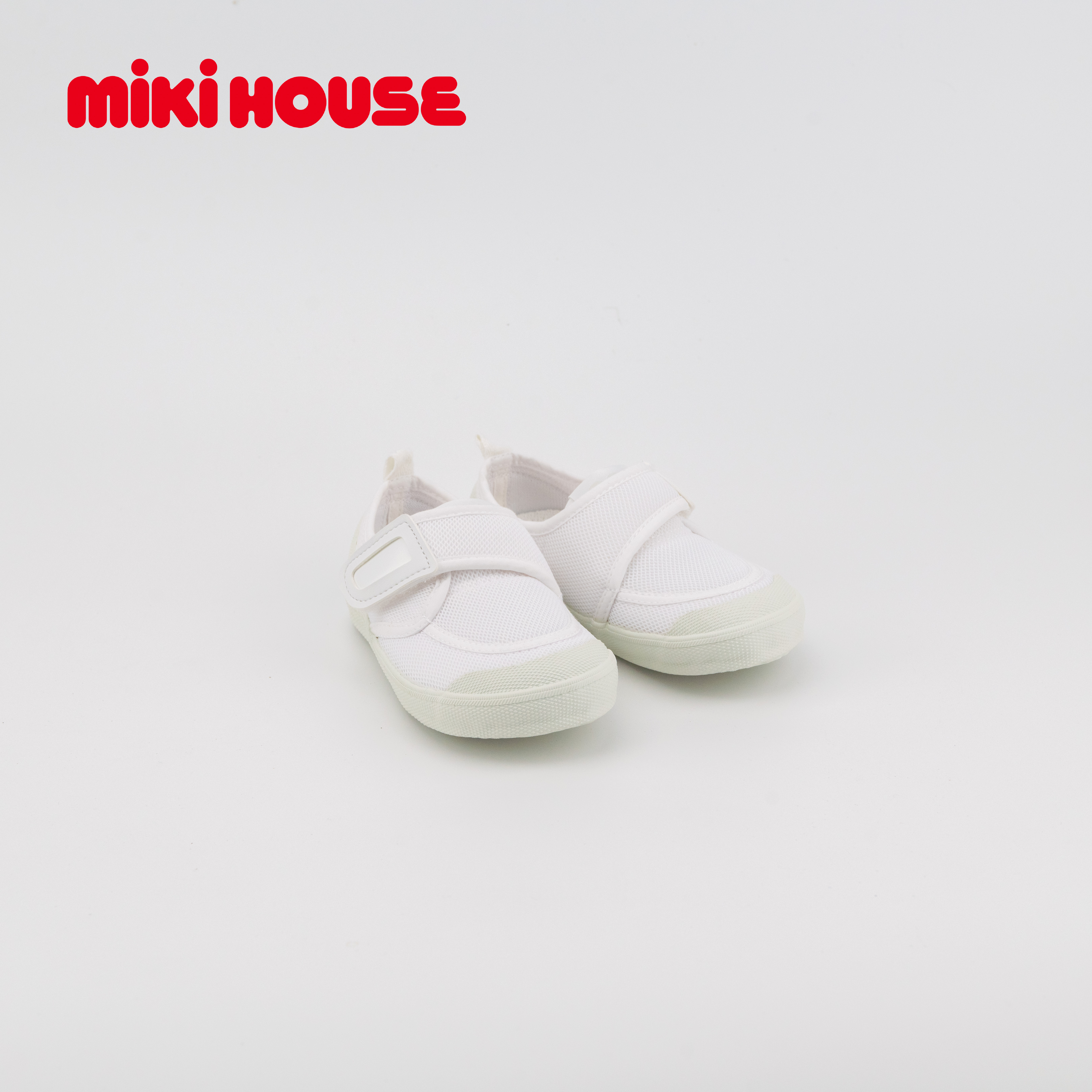 【3~9岁】MIKIHOUSE学步鞋男女童纯白校园鞋小白鞋透气14-9406-572