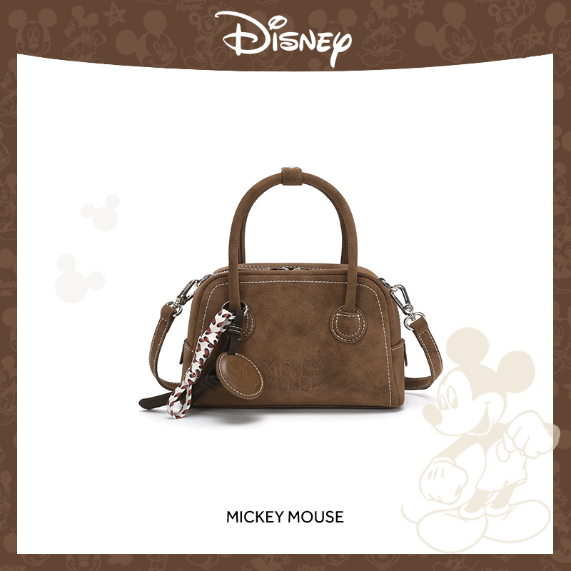 【当日发】Disney/迪士尼  复古百搭通勤保龄球单肩斜挎腋下包