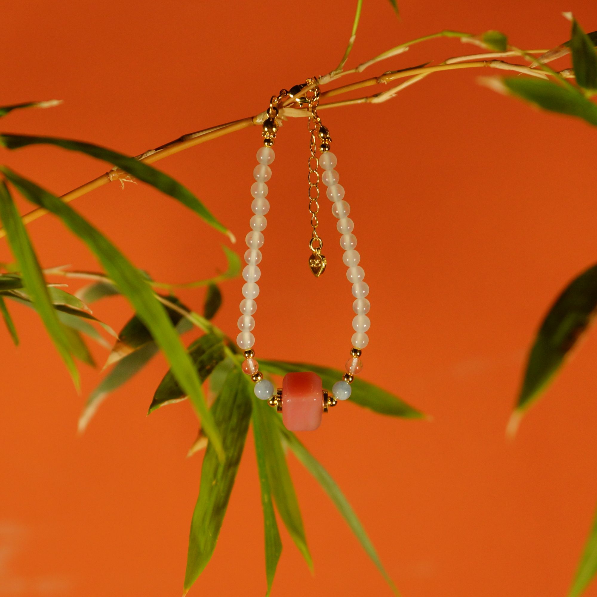 花神系列—冰消雪融 原创时尚饰品-白