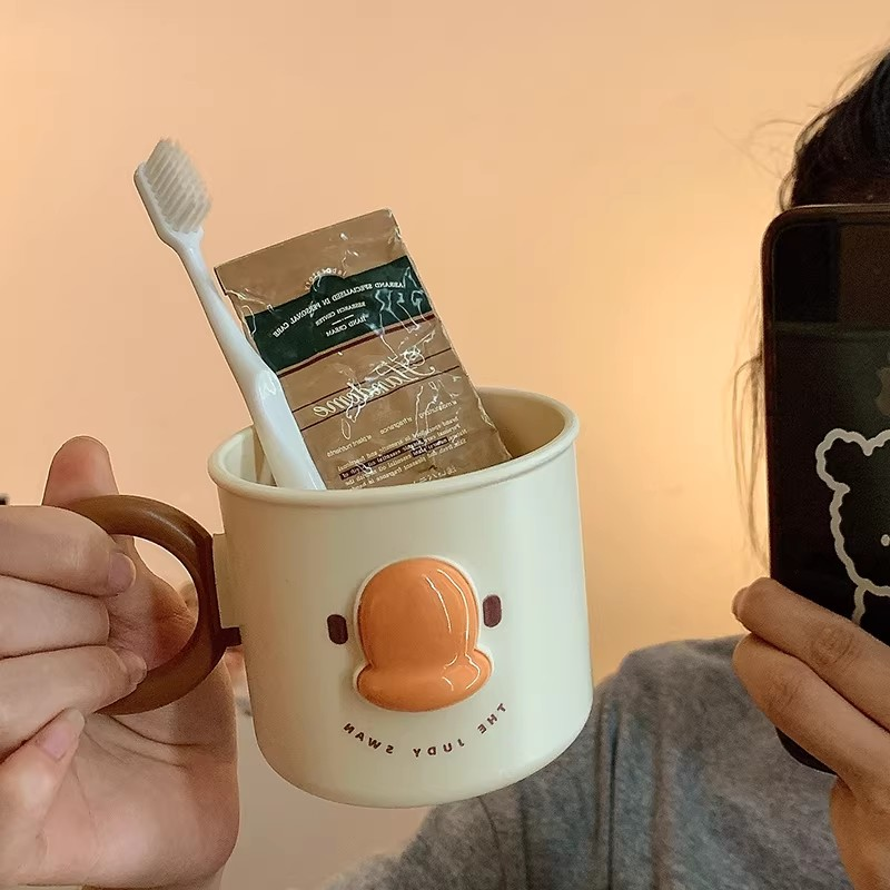 ins可爱漱口杯家用刷牙杯高颜值洗漱台牙刷盒亲子牙刷牙具牙缸杯