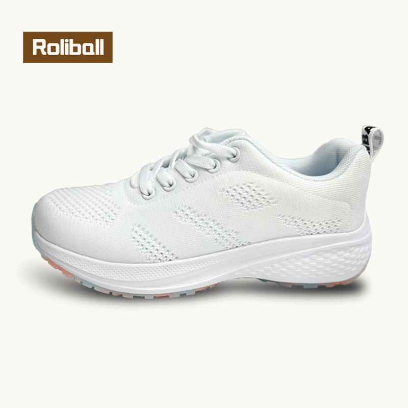 华柔运动小白鞋女鞋透气防滑