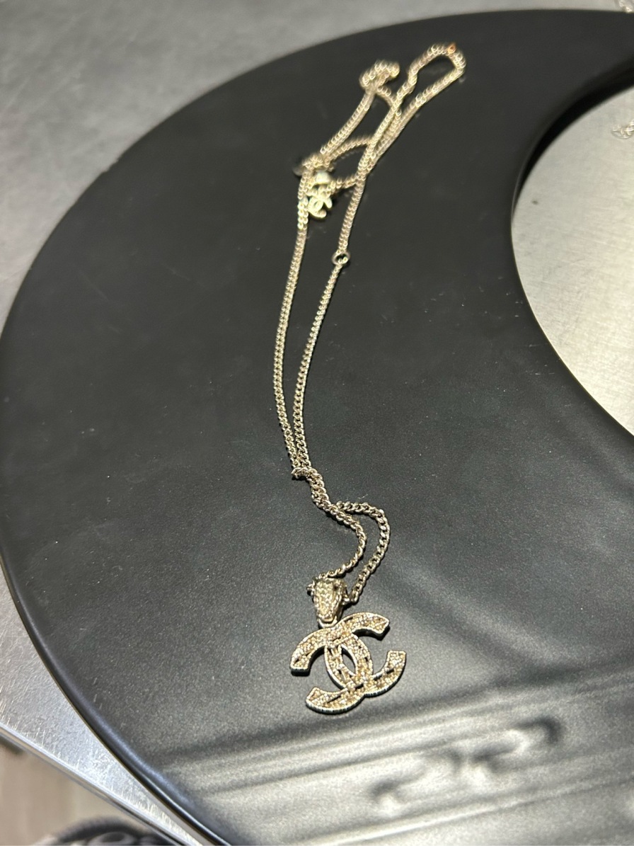 95新  黑黑中古 Chanel 项链