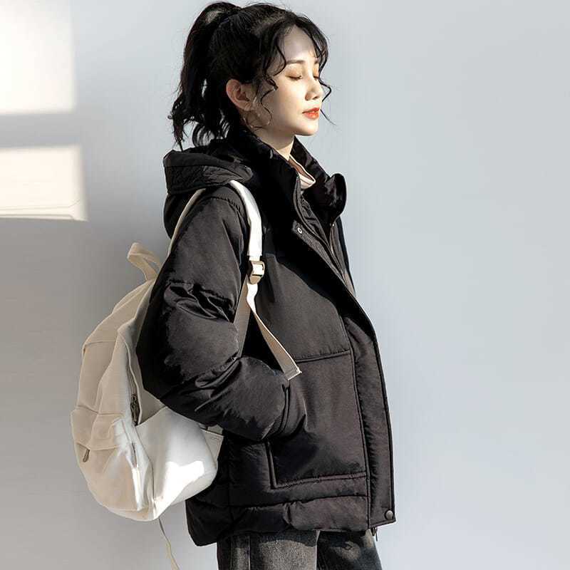 波司澄羽绒服新款爆款chic女士女款短款学生ulzzang面包韩版宽松b