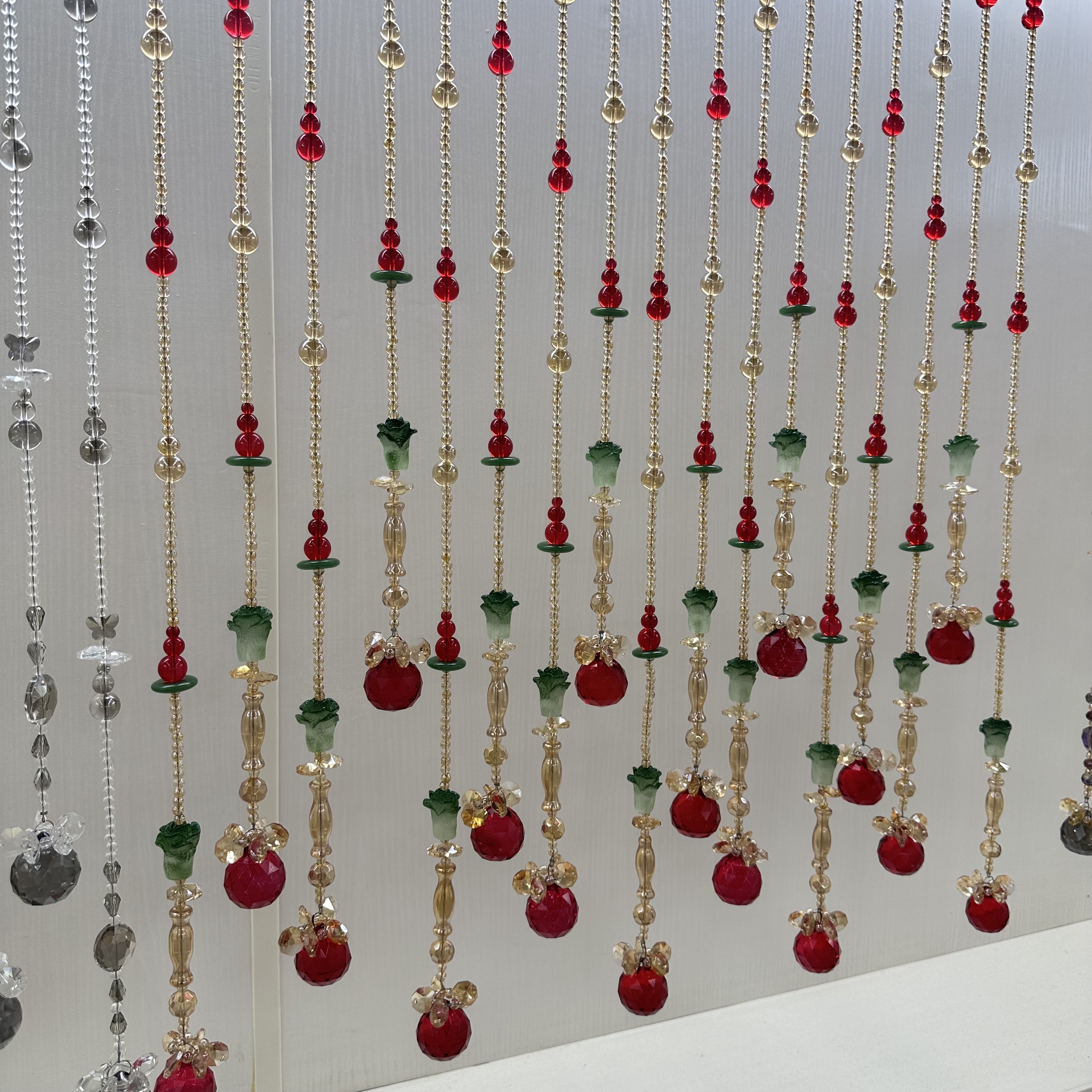 平安如意 雨淋型水晶珠帘 隔断帘 定制类